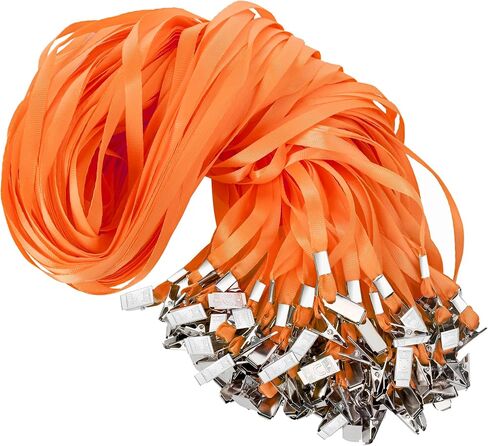 100Pcs Black Lanyards with Clip lanyards for id Badges in Saudi Arabia