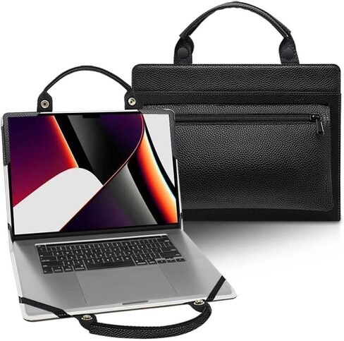 Laptop Case Cover Sleeve for MacBook Pro 14 Inch 2021-2025 A3401 A2992 A2918 A2442 A2779 with Portable Bag with Bag Handle,Black in Saudi Arabia