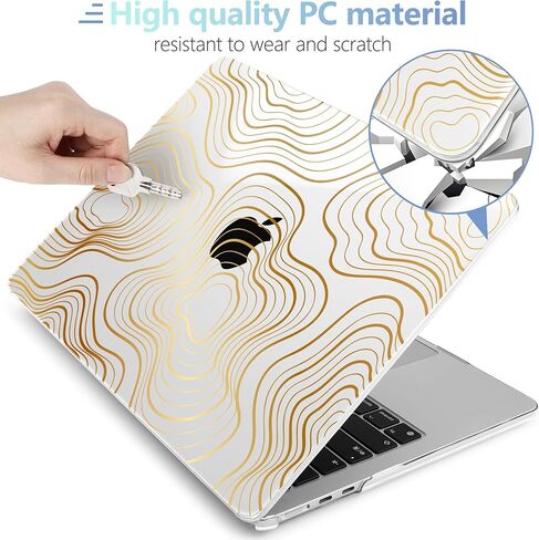 حافظة MEEgoodo لجهاز M3 MacBook Air 13.6 بوصة 2024 2022، غطاء شفاف غير لامع مناسب للطراز A3113 A2681 M2، غطاء بلاستيكي ناعم لجهاز كمبيوتر محمول 13 بوصة، حافظات صلبة لجهاز MacBook Air M2، الأشجار والورد in Kuwait