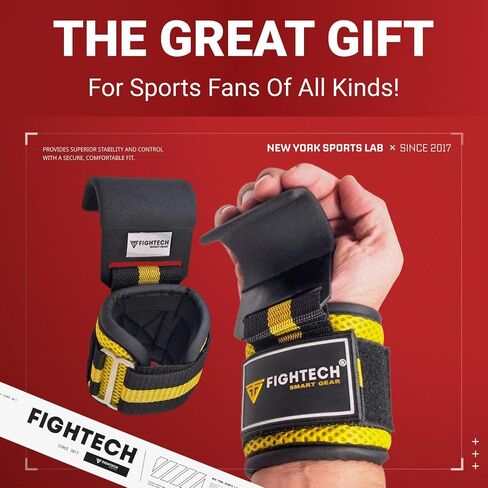 FIGHTECH Weightlifting Hooks & Pull-Up Grips - Versatile Lifting Hooks with Durable Hook Straps for Power Hooks Support, Enhanced Lifting Grips for Maximum Strength Training in Kuwait