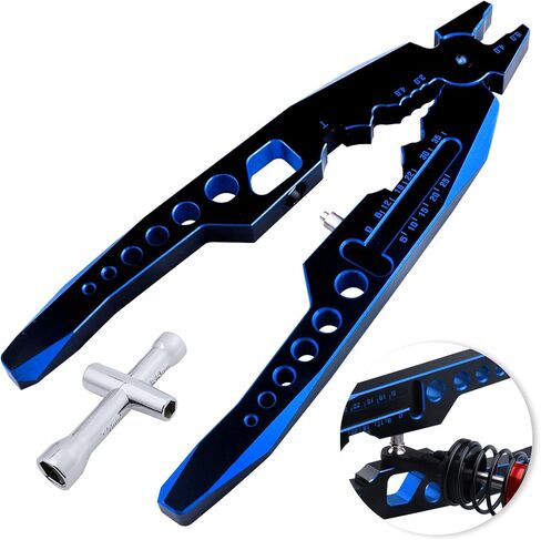 Metal Shock Absorber Pliers Ball Head Pliers Clip Multi-Function RC Tools for Traxxas Arrma Axial Redcat Losi Tamiya HSP HPI Exceed Cars (Black Gold) in Kuwait