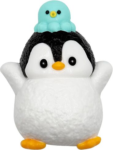 Taba Squishy Penguin,fufu squishies,Silicone Toys,Stress Relieving Fur Ball OPP Packaging GiftsSquishy Fidget Toys for Anxiety&Relaxation,Perfect Desk Accessory for Adults (Penguin) in Saudi Arabia