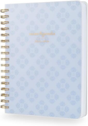 Desktop Spiral Planner for Busy Moms with Space to Organize Schedules and Appointments for Up To Four Children- 18 Month Calendar (July 2025-December 2026) (Mint Damask) in Saudi Arabia