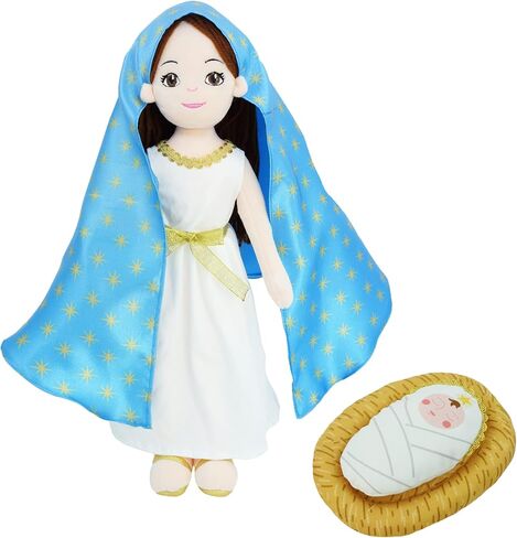 June Garden 14" Plush Religious Figure - Lady of Guadalupe Catholic Blessed Virgin Mary - Virgen de Guadalupe in Kuwait