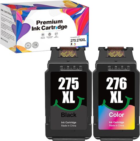 PG-245/ CL-246 XL سعة عالية لخراطيش حبر Canon 245 و246 245XL 246XL متوافقة مع طابعة Canon Pixma MX490 MX492 MG2522 TS3100 TS3122 TS3300 TS3322 (أسود، ثلاثي الألوان، عبوتان) in Kuwait