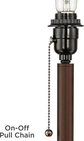 360 Lighting Caper Modern Floor Lamp with Tray Table USB and AC Power Outlet in Base 60.5" Tall Bronze Metal Off White Fabric Drum Shade for Living Room Reading House Bedroom in Saudi Arabia