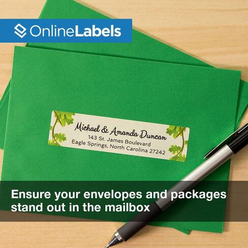 Customizable Address Labels - 4 x 1 - Permanent, White Matte - Mailing, Barcode Labels - Pack of 2,000 Labels, 100 Sheets - Inkjet/Laser Printers - Online Labels in Saudi Arabia