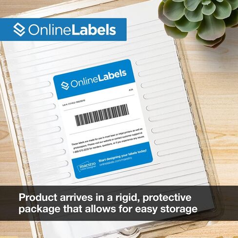 Customizable Address Labels - 4 x 1 - Permanent, White Matte - Mailing, Barcode Labels - Pack of 2,000 Labels, 100 Sheets - Inkjet/Laser Printers - Online Labels in Saudi Arabia