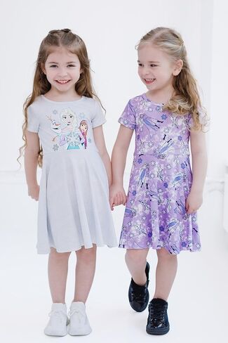 Disney Lilo & Stitch Girls 2 Pack Skater Dresses Little Kid to Big Sizes (4-14-16) in Kuwait