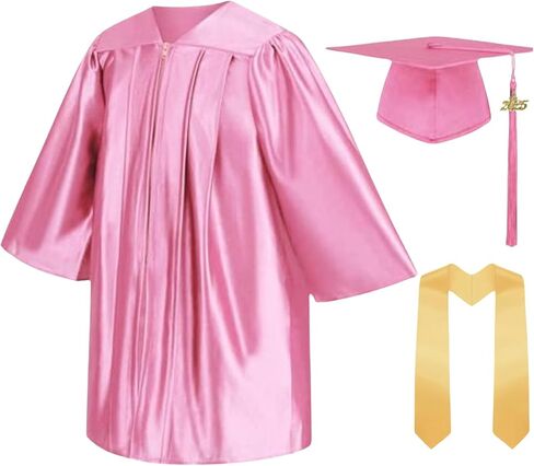 LMYOVE Kindergarten Preschool Graduation Cap and Gown Set with 2024 Tassel Shiny PreK Graduation Set for Kids in Kuwait