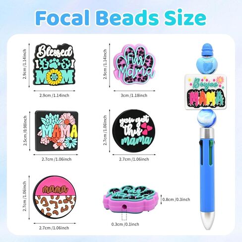 20 pcs Cross Focal Beads Silicone Focal Beads Jesus Faith Silicone Beads for Shaped Bulk Pens Beads Keychain Making in Kuwait