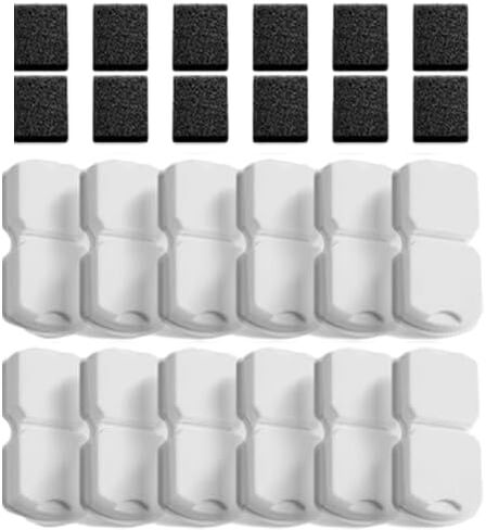 Pet Water Fountain Filters: Per Fountain Filter Replacement (24 Pcs) - 6 Months Set of Replacement Filters for ATMZIQXR S18 - Contains 12 Carbon Filters + 12 Sponges Filters in Saudi Arabia