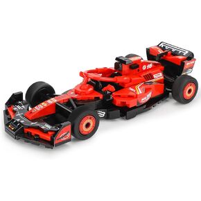 Crimson Racer V22 F1 Style Toy Building Set, Compatible with Small Lego Cars, Red Grand Prix Racing Car Building Blocks Set for Adults and Kids Ages 6+ (252 PCS)