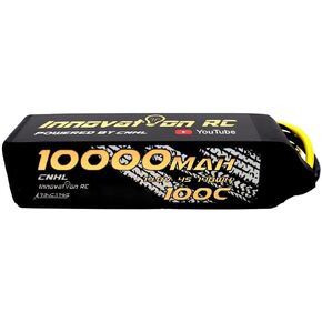 CNHL 10000mAh 4s Lipo Battery 100C 14.8V Lipo Battery Soft Case RC Battery with QS8 Connector Compatible with RC Car Truck Tank RC Boat Racing Models