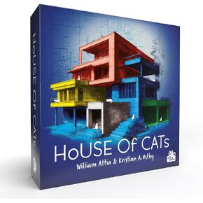 House of Cats Board Game - Engage in a Whimsical Battle of Wits and Luck! Fun Roll and Write Strategy Game for Kids & Adults, Ages 10+, 1-6 Players, 15-20 Min Playtime, Made by Aporta Games