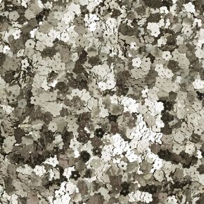 Sequin Flowers Silver Metallic Shiny Petite 5mm Made in USA