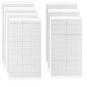 9 Sheets Double Sided Foam Squares for Crafts, 5544 Pcs Total 3D Self Adhesive Foam Stickers, 0.47 and 0.24 Inch Precut Square Strips Foams Tape for DIY Scrapbook Arts Crafts