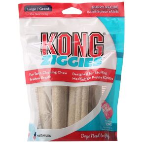 KONG Puppy Stuff'n Ziggies Large Dog Treat, 8 oz