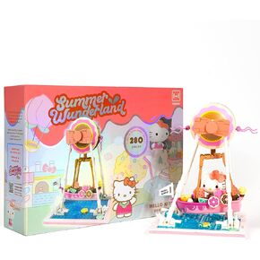 Hamee Sanrio Hello Kitty and Friends ‘Summer Wunderland’ Cute Water Theme Park Building Block Set Birthday Gift, Party Favor, Stress Relief, Collectible Toy, Sanrio Fan, Relaxation – Kuromi