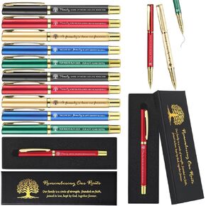 20 Pcs Family Reunion Pens with Gift Boxes Family Gathering Party Favors Remembering Our Roots for Reunion Party Favor