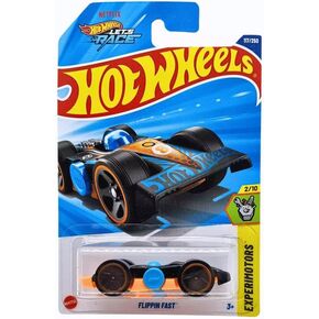 Hot Wheels Flippin Fast [Black & Orange], Experimotors 2/10, 117/250, 1:64 Scale Diecast Car