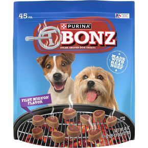 Purina T-Bonz Filet Mignon Flavor Steak Shaped Treats for Dogs - 45 oz. Pouch