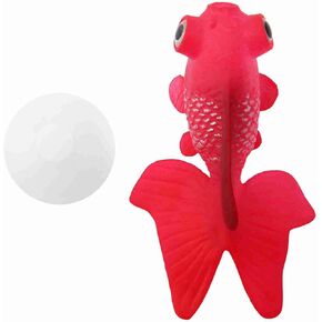 Fake Fish, Silicone Funny Artificial Fish, Ornament Small Slastic Aquarium Fake Fish for Aquarium Tank Decor, Swimming Fish Toy Play with Fish (Brown Betta)
