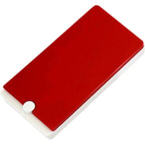 Watercolor Palette Mini Portable 13.9 x 7.2 cm Painting Tray 28 Compartments 360 Rotating for Painting Color Mixing Sketching, Red