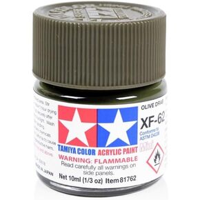 TAMIYA Acrylic Mini XF62 Olive Drab TAM81762 Plastics Paint Acrylic
