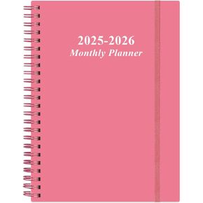 2025-2026 مخطط شهري - يوليو 2025 - ديسمبر 2026 ، صفحتان في الشهر ، 18 تقويمًا شهريًا/مخططًا مع علامات تبويب ، ملزمة مزدوجة مزدوجة ، جيب داخلي ، 6.4 "× 8.5" ، وردي