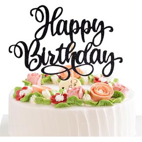 أعياد عيد ميلاد سعيد أقطار أعلى 9 بوصة بريق عيد ميلاد سعيد اختيار لعيد ميلاد الذكرى السنوية لوازم الديكورات كعكة الحفلات - زيتون أخضر
