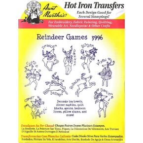 Reindeer Games Aunt Martha's Hot Iron Transfers