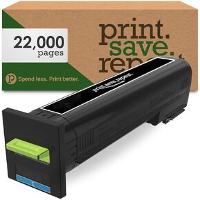 Print.Save.Repeat. Lexmark 72K1XC0 Cyan Extra High Yield Remanufactured Toner Cartridge for CS820 [22,000 Pages]