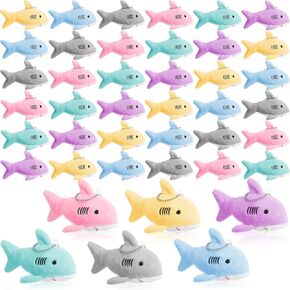 36 pcs shark plush keychain mini ugni animal 3.94 "shark party favors bulk tiny shark shark key -key -chark chark key key -chain for bagic biller birth