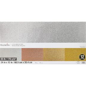 30 Sheets Bright 12" x 24" Cardstock Paper by Recollections - Acid and Lignin Free Paper for Scrapbooks, Arts & Crafts - 1 Pack