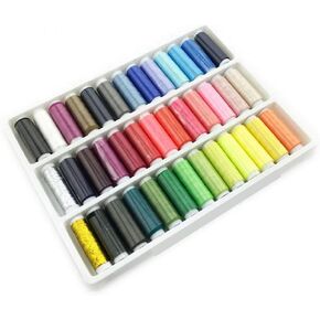 39 pcs Polyester Sewing Thread Assorted Color Spool Set Yarn Sewing Thread Machine Hand