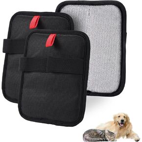 3pcs Pet Hair Removal Gloves, Reusable Cat & Dog Hair Remover Gloves Practical Electrostatic Pet Cleaning Grooming Mitt Suitable for Car Seats Carpets Clothes Sheets Couches