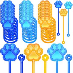 48 Pcs Blue Dog Sticky Hands Cartoon Dog Paw Party Favors Stretchy Sticky Hand Toy Kids Classroom Rewards Carnival Prizes Toy Goodie Bag Stuffers Fillers Birthday Party Supplies