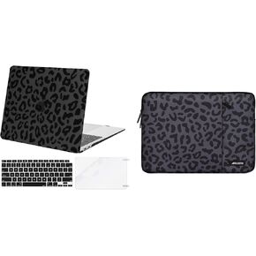 Mosiso متوافق مع MacBook Air 13 بوصة Case 2022-2018 إطلاق A2337 M1 A2179 A1932 ، حافظة من الحبوب الصلبة الفهد البلاستي