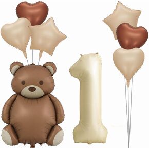 Bear Balloons Inflatable Bear Balloon Brown Birthday Decorations for Birthday Party Jungle Farm Theme Party Decoration