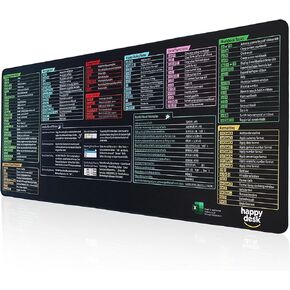 Excel Shortcuts Mousepad XXL Mouse Pad (35" x 15.5") Inch - Office Computer Desk Mat - Non-Slip Mouse Pad with Stitched Edges