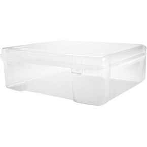 Simply Tidy 12" x 12" Plastic Storage Keeper Organize Papers, Scrapbooks, Yarn, Arts & Crafts. Acid Free - Clear, Bulk 8 Pack