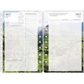 Franklincovey - Seasons Two Page Page Planner Ring -Rost (Classic ، Jul 2025 - Jul 2026)