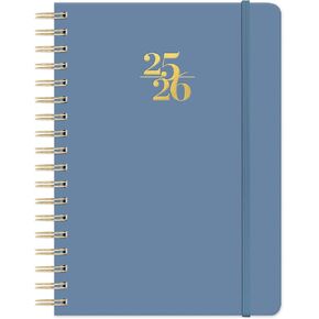 Orange Circle Studio Academic Planner 2025-2026, Amazon Exclusive, Bella Flora, Tri-Tab Planners, 17-Month Triple-Section, August 2025 to December 2026, 9.6" x 7", Weekly Monthly Planner Calendar for School or Work, Note Pages