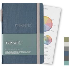 Quarterly Undated Planner - Goal Setting And Weekly Planner, Productivity Tools, Time-Management, Habit Tracker, Teal in Saudi Arabia