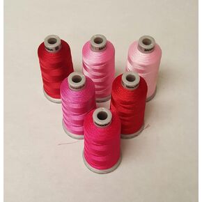 Madeira Polyneon Valentines Colors Kit, 1,100 yds Spool, 6 colors