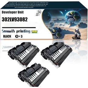 Replacement Parts Developer Unit 302LV93082 Compatible with Kyocera ECOSYS P3045dn P3050dn P3055dn P3060dn Printers, Contains Chip and Clear Printing (2-Pack Black)