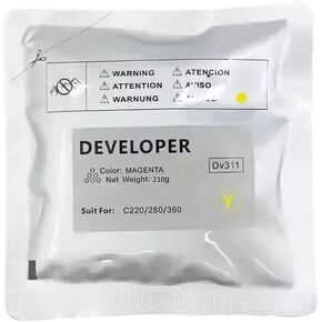 1PC DV311 Developer Powder Compatible with C220 C360 C280 Printer Models 210g Per Bag 4 Color Options(BK-210g)