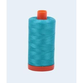 2810 Turquoise Aurifil Cotton 12 WT Large Spool