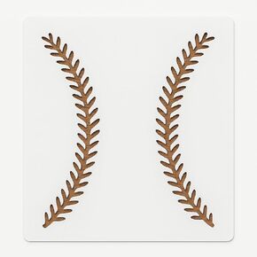 Baseball Threads Stitches Mylar Stencil 7x6 Inch Reusable Airbrush Template for Crafts Scrapbooking Painting Wood Wall Glass